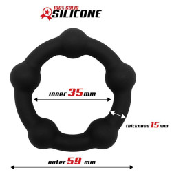 Beast Rings Cockring silicone Wake Up 35mm Noir